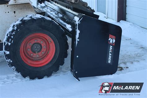 skid steer pusher box|snow plow skid steer system.